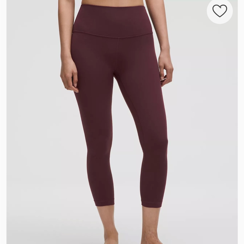 Lululemon capri Maroon Leggings